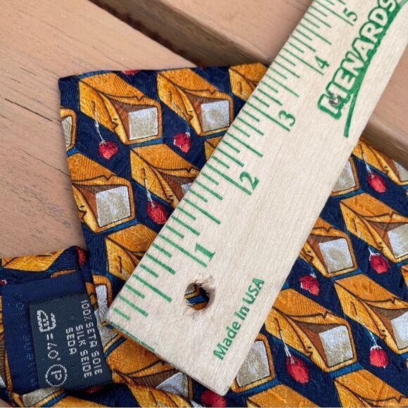 ERMENEGILDO ZEGNA Made in Italy Multicolor Abstract artsy Tie - Picture 4 of 5